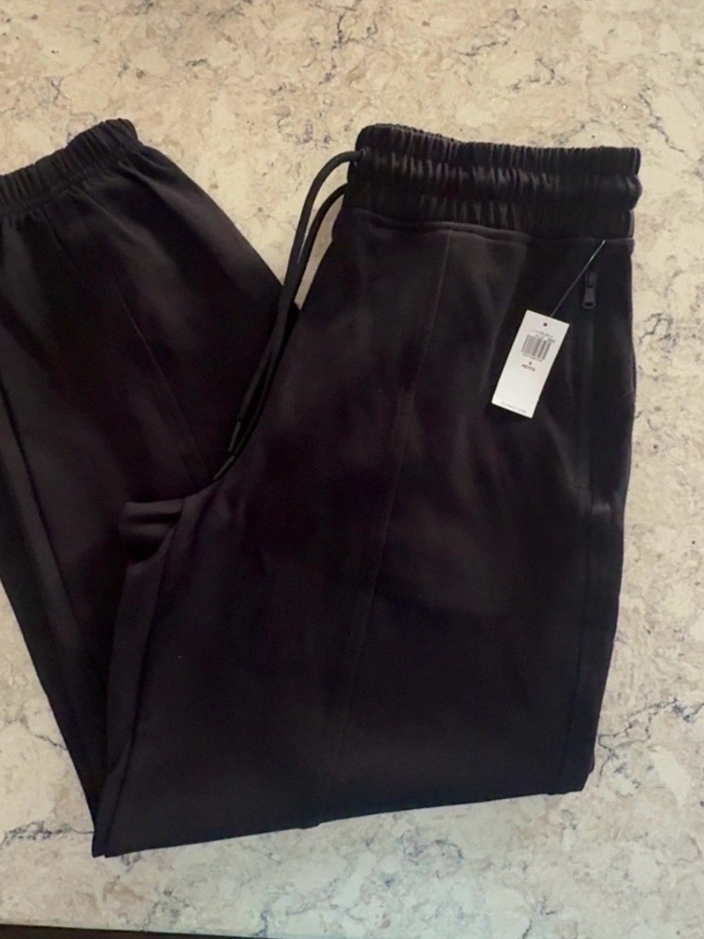 Old Navy Black Elastic Waist Joggers with Zipper Pocket